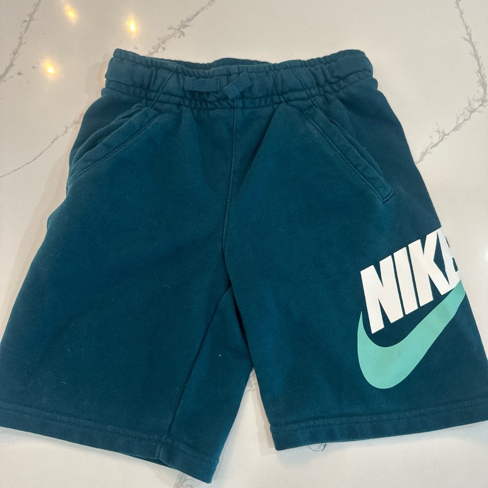 Nike Kids Athletic Teal Shorts- in MED-Worn ONCE.